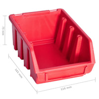 39 pcs kit caixas arrumação com painéis parede  e preto
