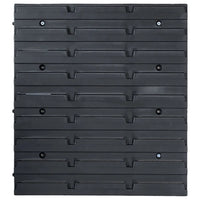 71 pcs Kit de arrumação com painéis de parede  e preto
