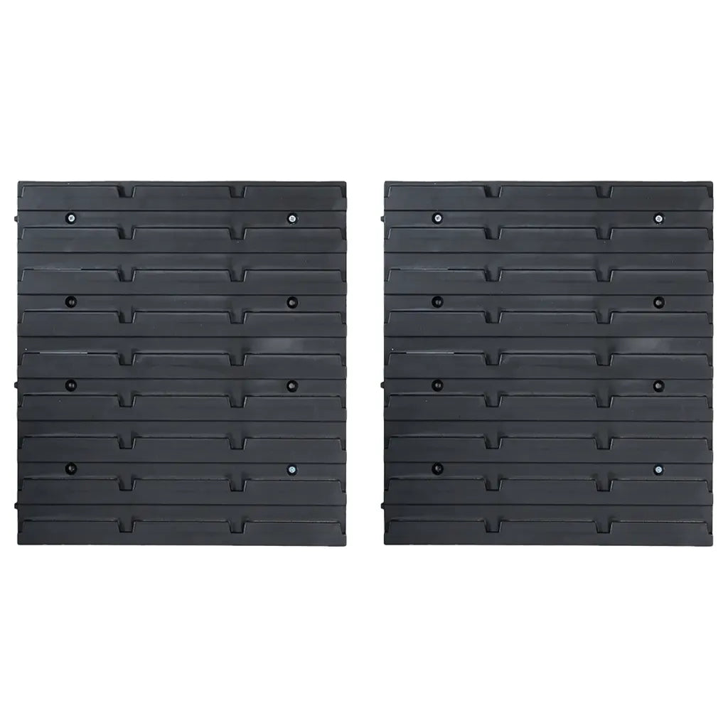 34 pcs kit caixas arrumação c/ painéis parede  e preto