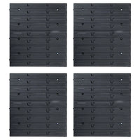 80 pcs kit caixas arrumação c/ painéis parede  e preto