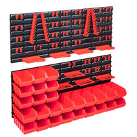 103 pcs kit caixas arrumação c/ painéis parede  e preto
