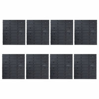 141 pcs kit caixas arrumação c/ painéis parede  e preto