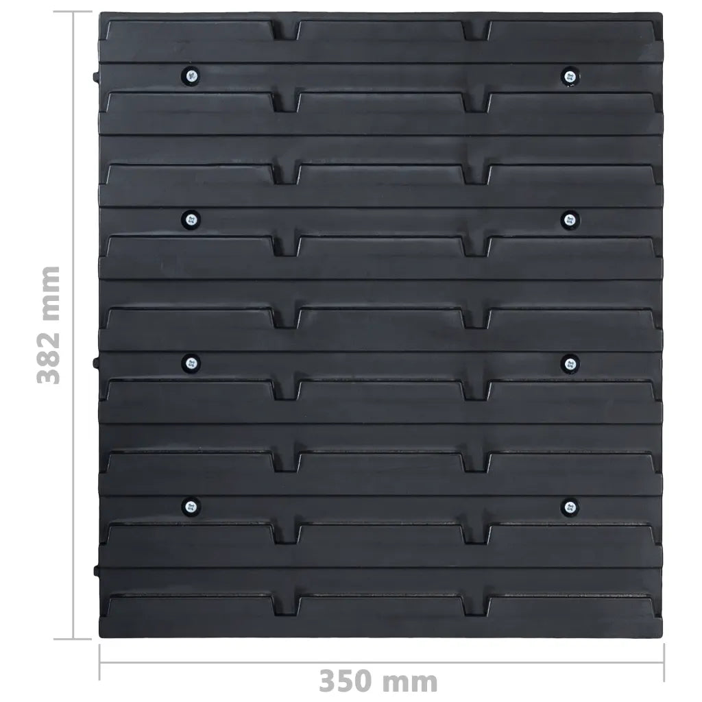 141 pcs kit caixas arrumação c/ painéis parede  e preto