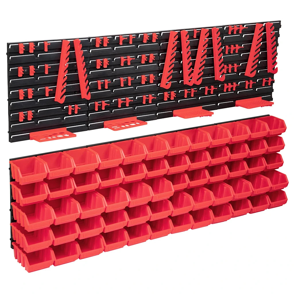 136 pcs kit caixas arrumação c/ painéis parede  e preto