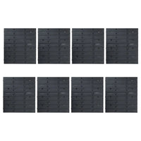 136 pcs kit caixas arrumação c/ painéis parede  e preto