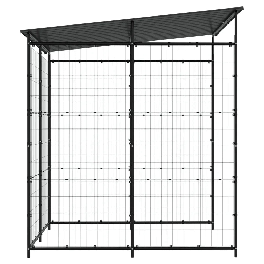 Abrigo para bicicletas 190x190x222 cm aço