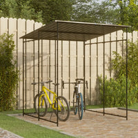 Abrigo para bicicletas 190x190x222 cm aço