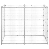 Canil de exterior 110x220x180 cm aço galvanizado