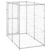 Canil de exterior 110x220x180 cm aço galvanizado