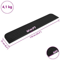 vidaXL Rampa de acesso 110x21x2,5 cm borracha