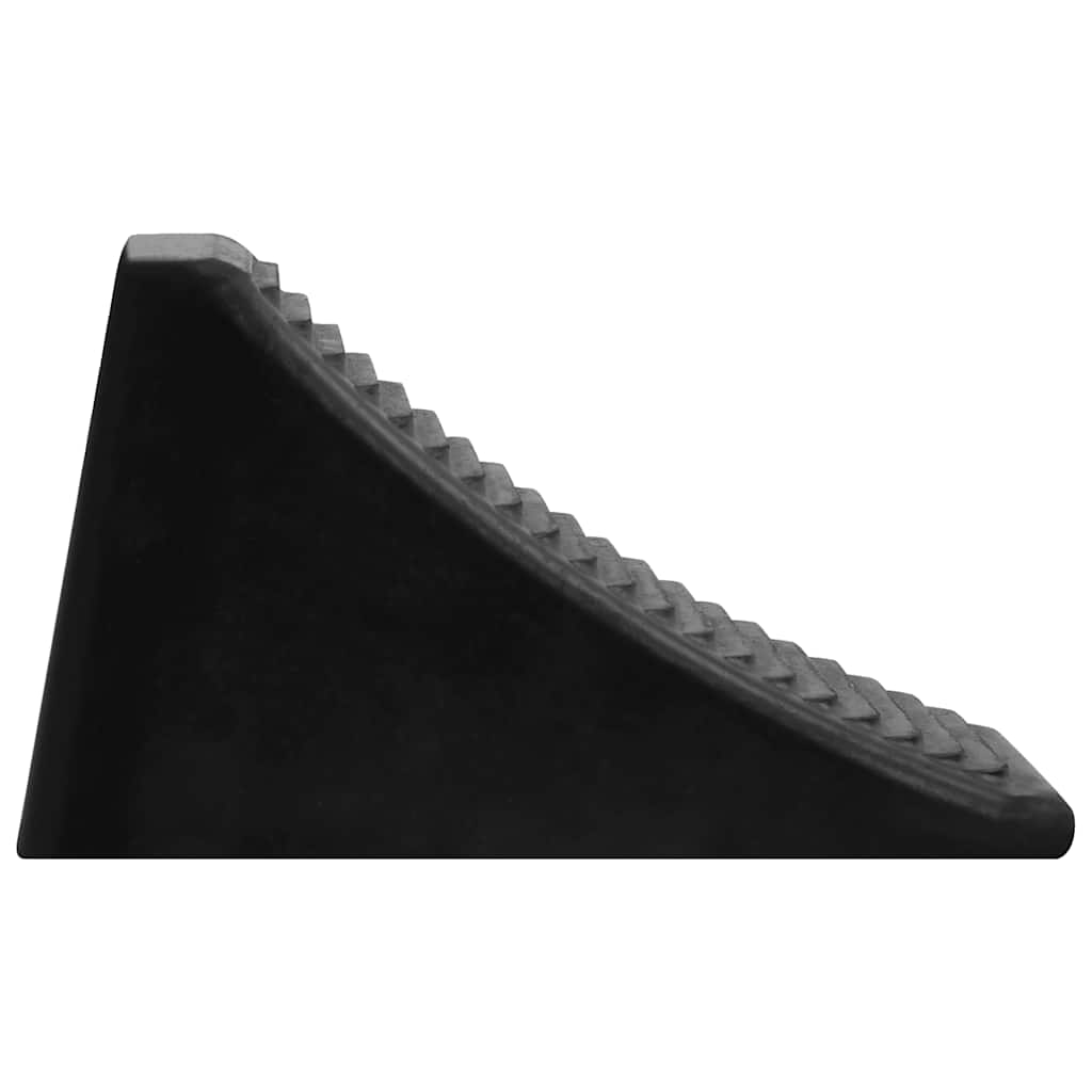 vidaXL Calços para rodas 4 pcs 16x9x9 cm borracha