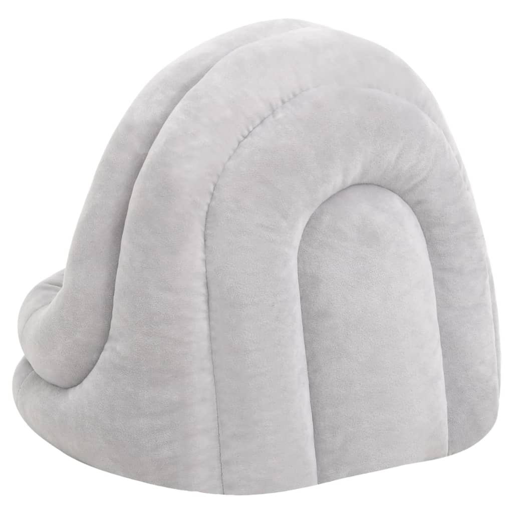 vidaXL Cama para gatos 40x40x35 cm cinzento e cor creme