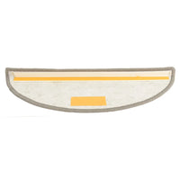 Tapete/carpete para degraus 15 pcs 56x17x3 cm cinzento-claro