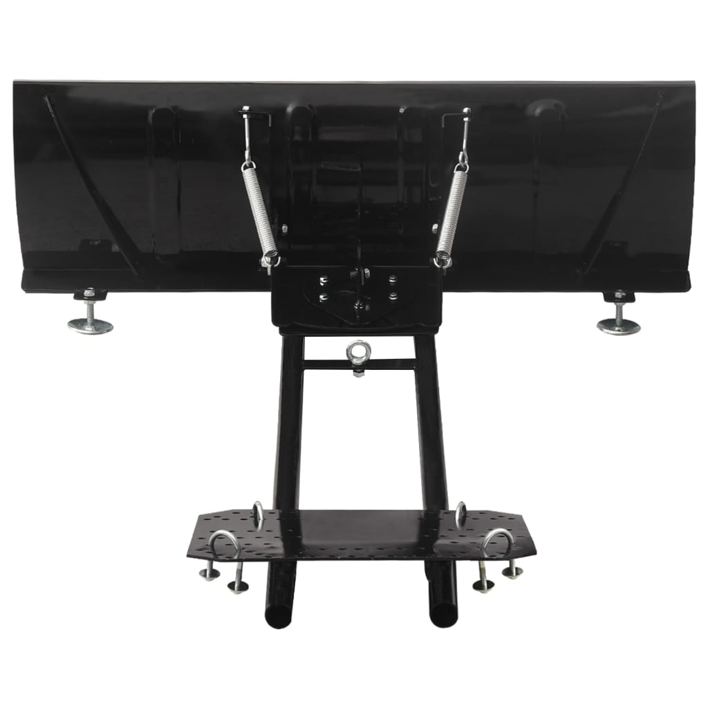 vidaXL Limpa-neves para quadriciclo 115x38 cm preto