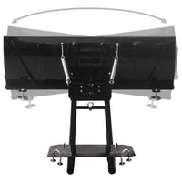 vidaXL Limpa-neves para quadriciclo 115x38 cm preto