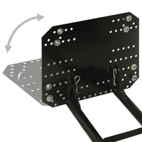 vidaXL Limpa-neves para quadriciclo 115x38 cm preto