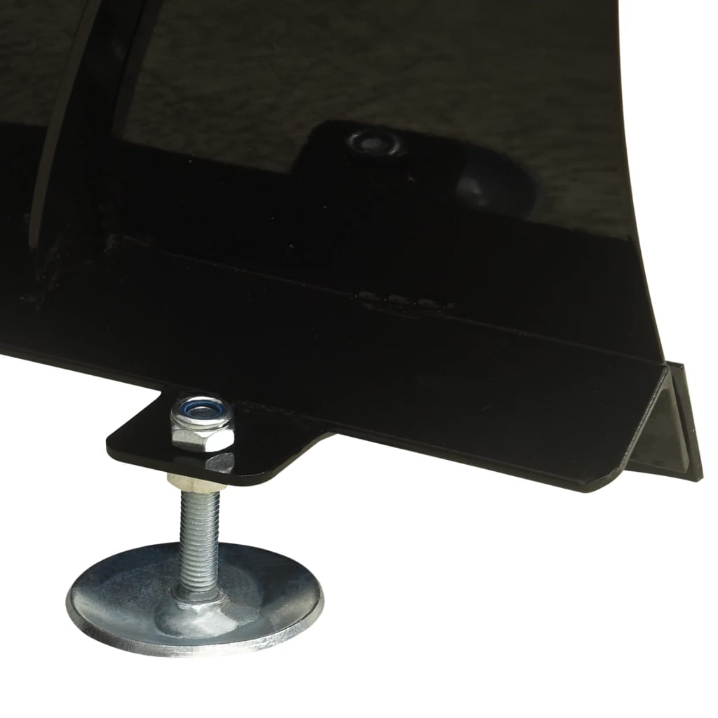 vidaXL Limpa-neves para quadriciclo 115x38 cm preto