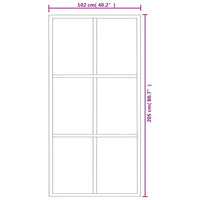 Porta deslizante em vidro ESG e alumínio 102x205 cm