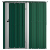 vidaXL Abrigo de jardim verde 180,5x97x209,5 cm aço galvanizado