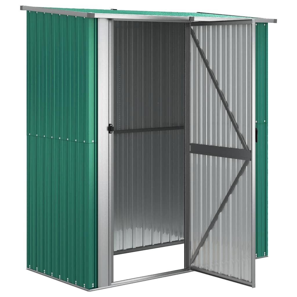 vidaXL Abrigo de jardim verde 180,5x97x209,5 cm aço galvanizado