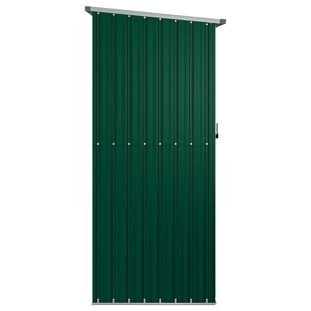 vidaXL Abrigo de jardim verde 180,5x97x209,5 cm aço galvanizado