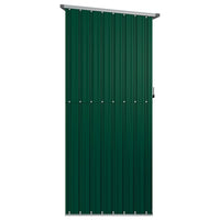 vidaXL Abrigo de jardim verde 180,5x97x209,5 cm aço galvanizado