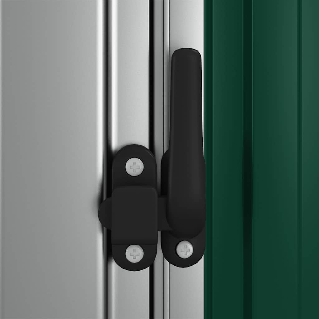 vidaXL Abrigo de jardim verde 180,5x97x209,5 cm aço galvanizado