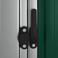 vidaXL Abrigo de jardim verde 180,5x97x209,5 cm aço galvanizado