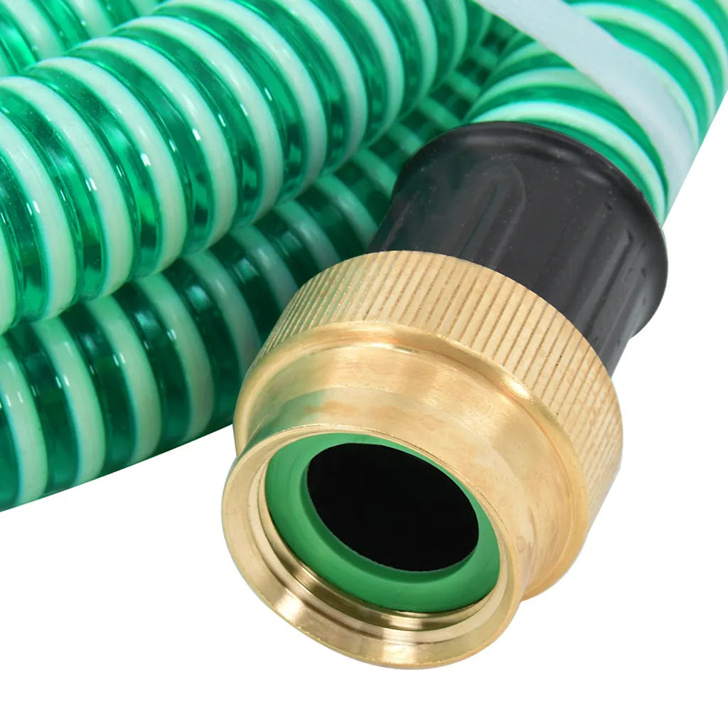 Mangueira de sucção com conectores de latão 1,1"  PVC