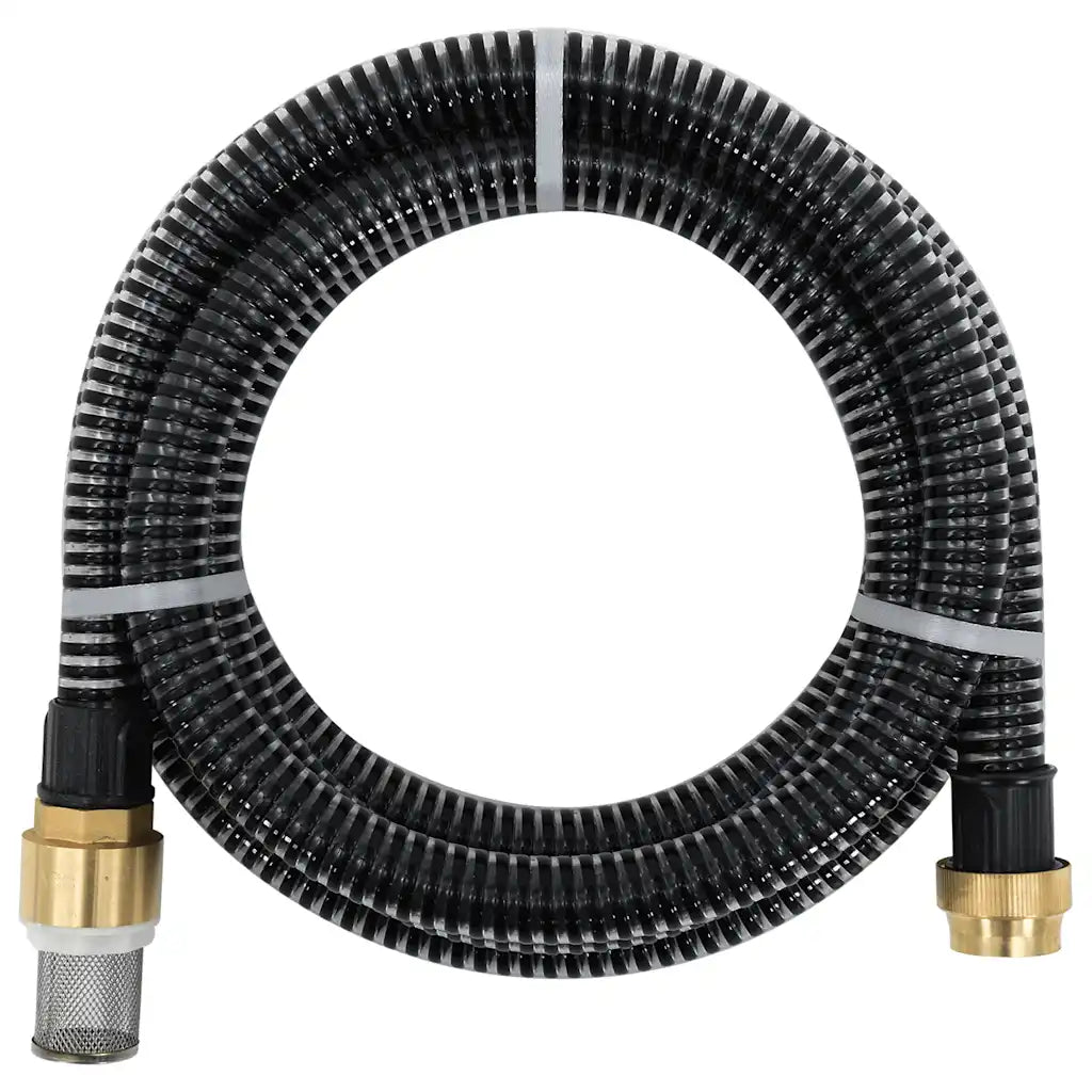 Mangueira de sucção com conectores de latão 1,1"  PVC