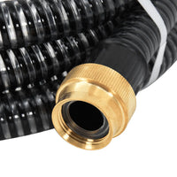 Mangueira de sucção com conectores de latão 1,1"  PVC