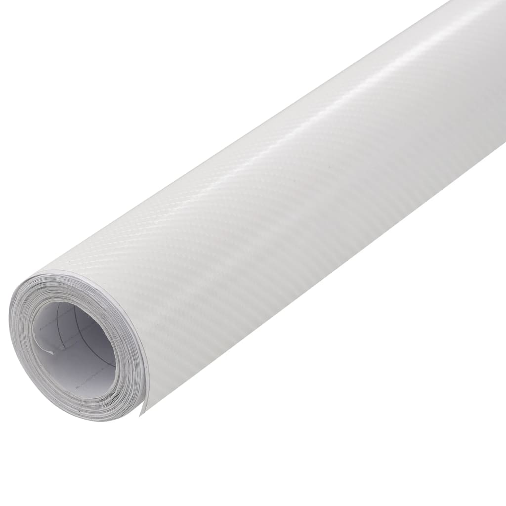 vidaXL Película para carro 100x150 cm branco 4D