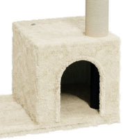 vidaXL Árvore para gatos c/ postes arranhadores sisal 70 cm cor creme