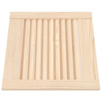 Portas de armário 2 pcs com design de persiana pinho maciço
