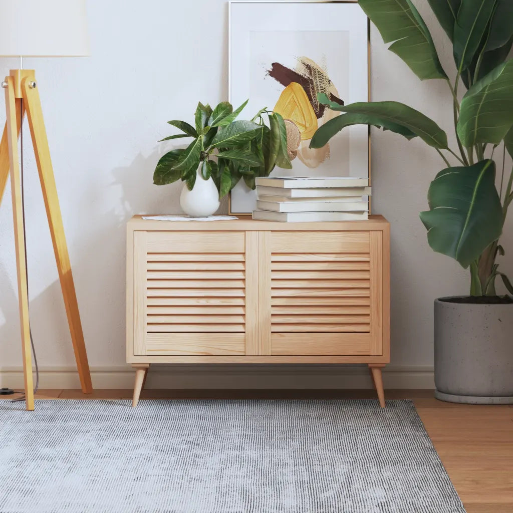 Portas de armário 2 pcs com design de persiana pinho maciço