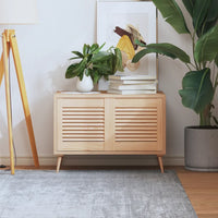 Portas de armário 2 pcs com design de persiana pinho maciço