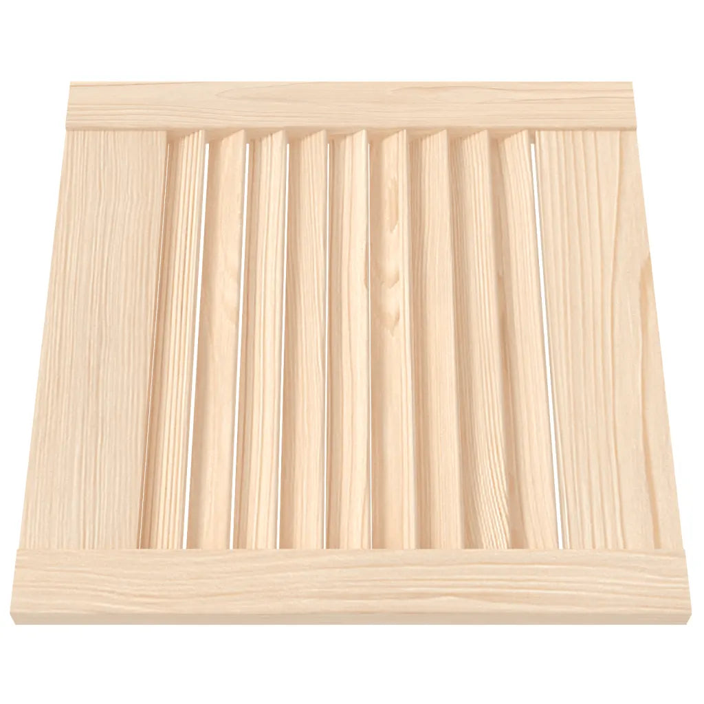 Portas de armário 4 pcs com design de persiana pinho maciço