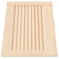 Portas de armário 2 pcs com design de persiana pinho maciço