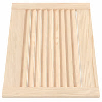 Portas de armário 4 pcs com design de persiana pinho maciço