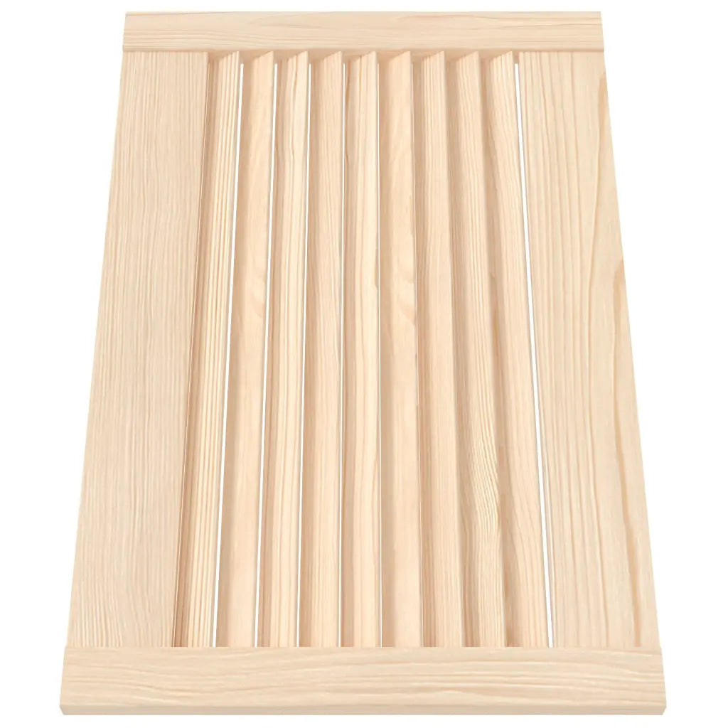 Portas de armário 4 pcs com design de persiana pinho maciço