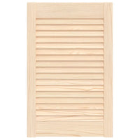 Porta de armário com design de persiana pinho maciço