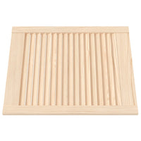 Portas de armário 2 pcs com design de persiana pinho maciço