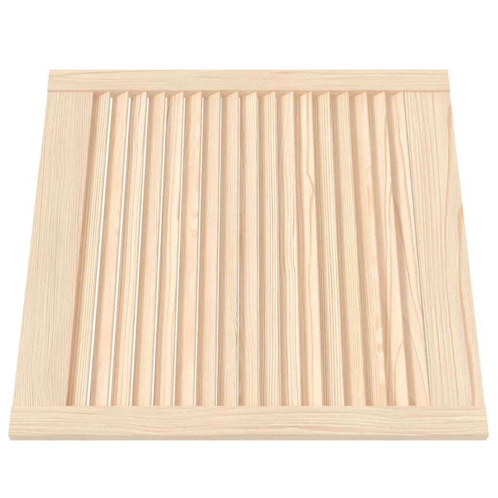 Porta de armário com design de persiana pinho maciço