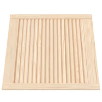 Portas de armário 2 pcs com design de persiana pinho maciço