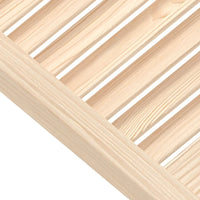 Portas de armário 4 pcs com design de persiana pinho maciço