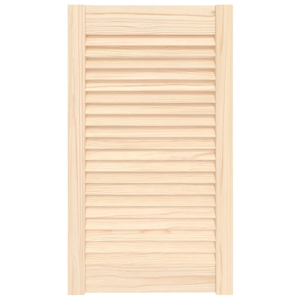 Porta de armário com design de persiana pinho maciço