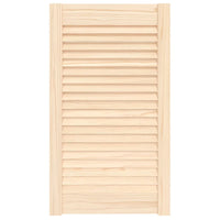 Porta de armário com design de persiana pinho maciço