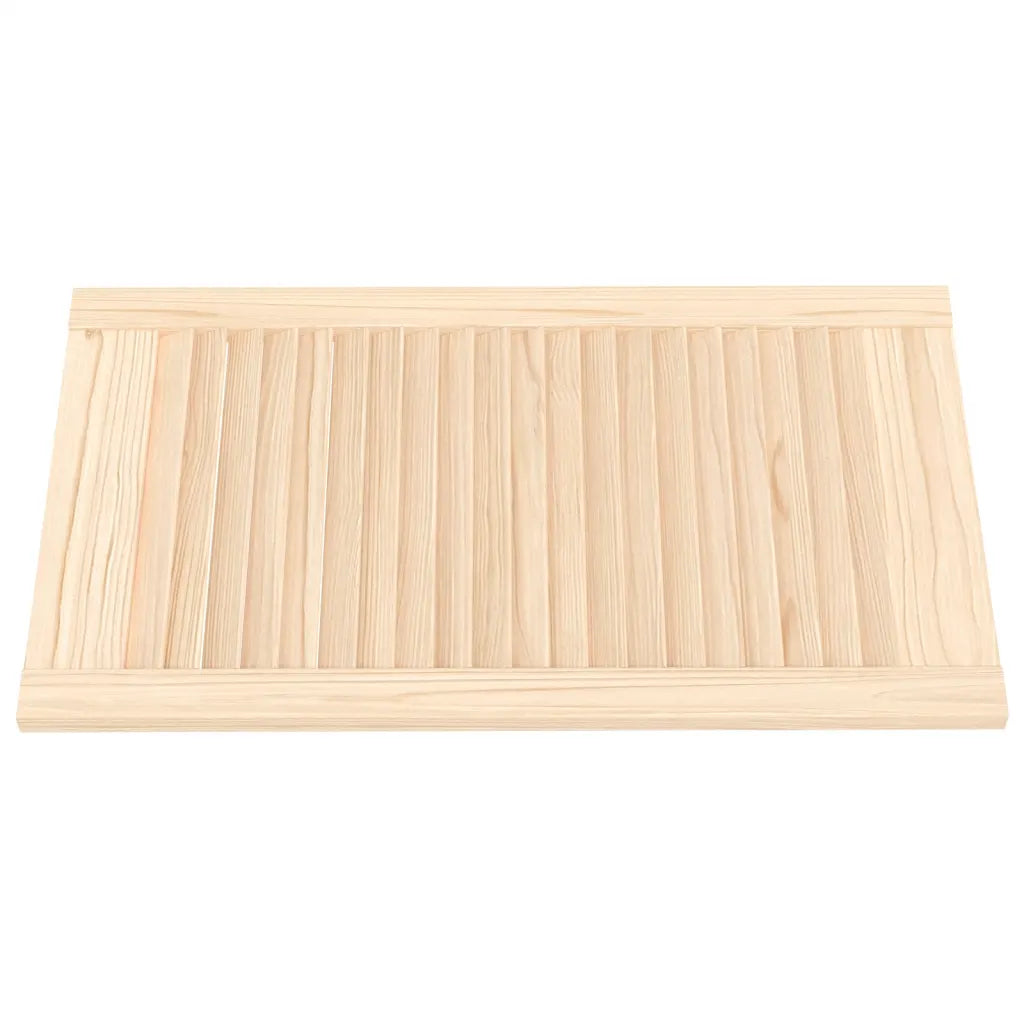 Portas de armário 2 pcs com design de persiana pinho maciço