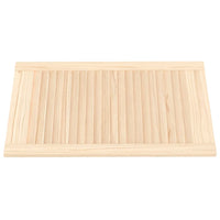 Portas de armário 2 pcs com design de persiana pinho maciço