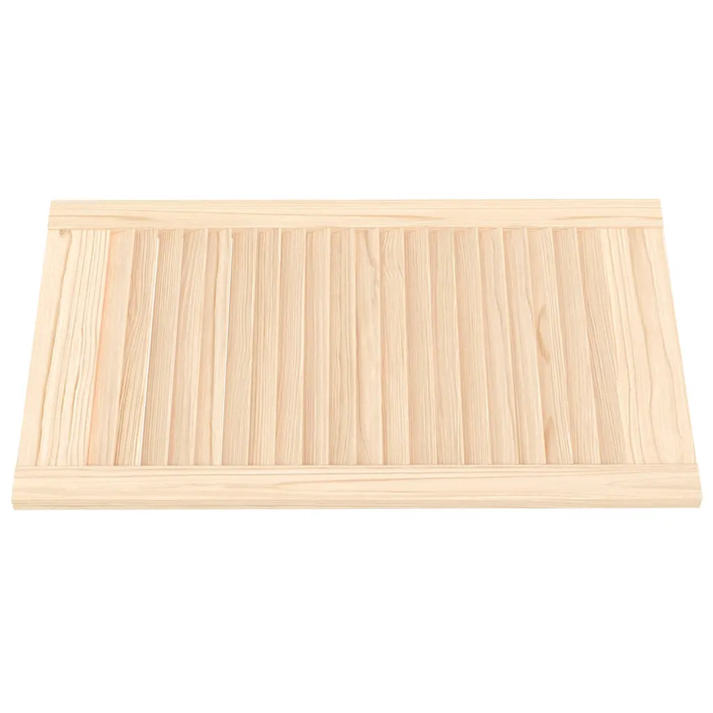 Portas de armário 4 pcs com design de persiana pinho maciço